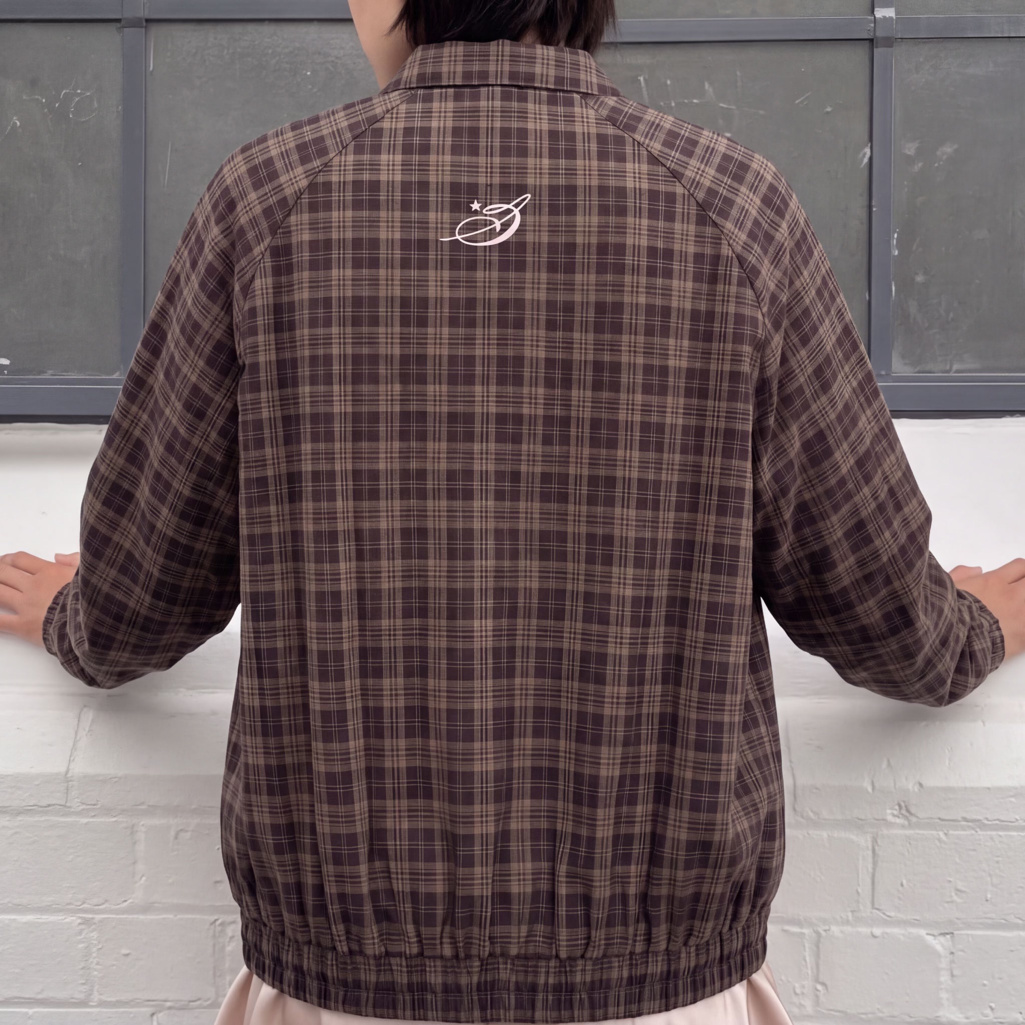 Saemore Plaid Jacket – Brown