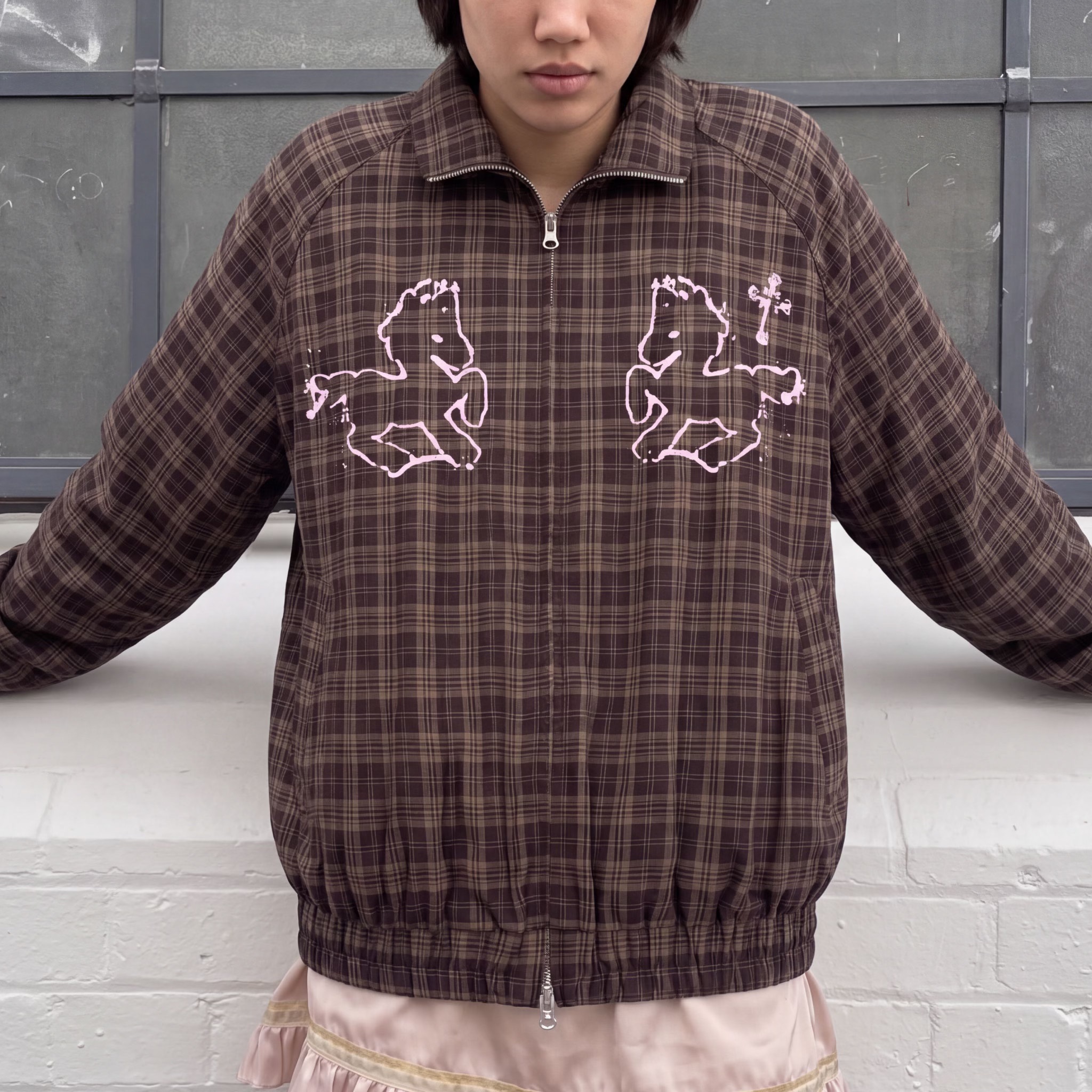 Saemore Plaid Jacket – Tan
